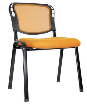 佛山办公桌椅 培训写字椅 开会会客椅子 网布可定制学生椅可叠放