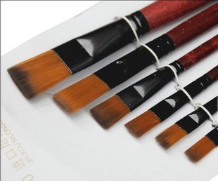 尼龙水粉笔  水彩画笔 油画笔 丙烯画笔 排笔 手绘画笔 美术用品