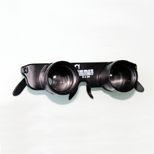 眼镜式3X28望远镜钓鱼望远镜抗紫外线垂钓望眼镜高清可调节望远镜