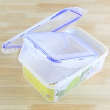 方形塑料盒乐扣保鲜盒便当盒饭盒密封盒子可微波加热两件套