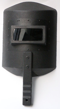 百工连把手持加厚电焊面罩 防护面具焊接五金焊帽防冲击防强光