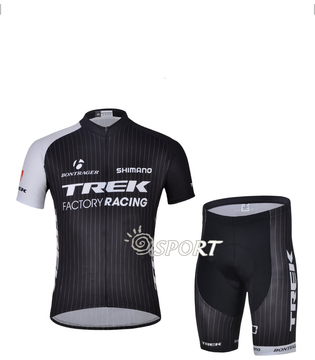 2014新 款崔克黑色骑行服短袖套装 背带短套装 排汗透气单车衫