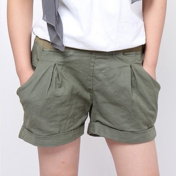 香港是日正品2014夏季女装新款宽松显瘦卷边 短裤 热裤sryy 1609