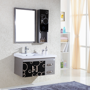 不锈钢浴室柜组合7075808590100120洗脸洗手台盆柜卫浴柜凯淇尔