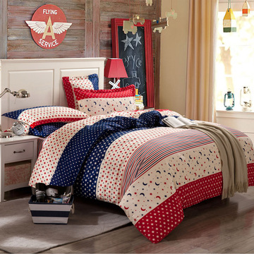 全棉床上用品4件套纯棉斜纹被套床单四季通用150款花色自选