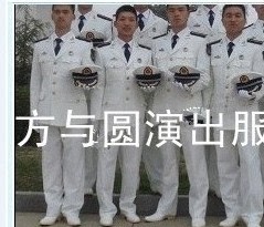 男士礼服海军服装 集体演出服主持服男乐队礼服民歌表演合唱