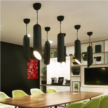 吊灯 现代简约卧室客厅灯单头餐厅吊灯创意吧台 铝材工程灯 灯具