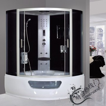 多尺寸特价整体淋浴房带浴缸弧扇形简易隔断移门浴室洗澡蒸汽沐浴
