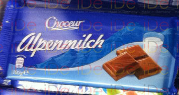 【德国30件包直邮】德国原装Choceur阿尔卑斯牛奶巧克力100g