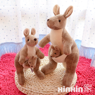 袋鼠妈妈宝宝 毛绒玩具公仔玩偶 母子亲子互动 儿童生日礼物礼品