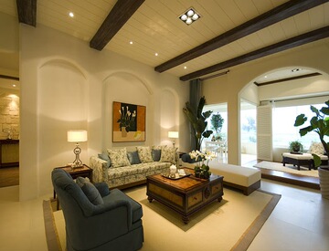 室内装修设计美式欧式乡村风格现代欧式简约效果图施工图全套服务