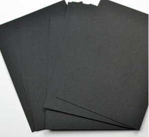 A4 黑色卡片纸 180克 折纸纸 黑色卡纸 180g 一包50张