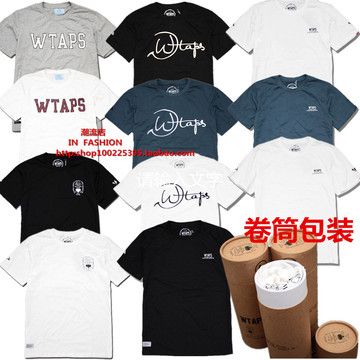 2014年新款 WTAPS短T短袖T恤高品质纯棉圆领衣服 卷筒包装盒礼品