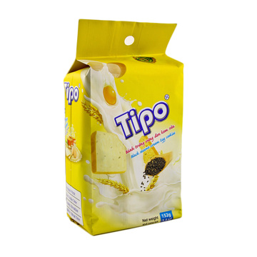 越南进口TiPO面包干 牛奶芝麻味152g 休闲零食独立小包装奶香饼干