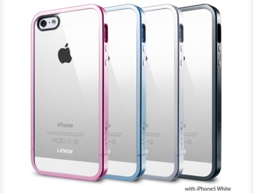 苹果5s手机壳iphone5保护套5代金属色边框加透明背壳日韩明星促销