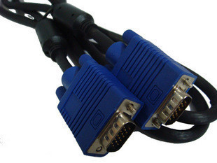 原装 VGA线 vga线 显示器连接线 15针vga线 蓝头 带磁环 1.8米