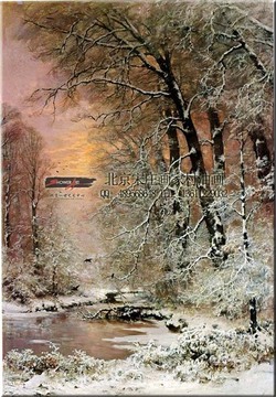《春雪》100%手绘高档风景油画艺术SHOWER_ART(无框画装饰画)
