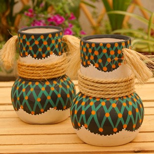 陶瓷花瓶 日式风格手绘 花器花插家居装饰品