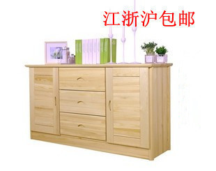 特价松木家具 简约现代松木餐具柜 厨房/橱柜 实木餐边柜 储物柜