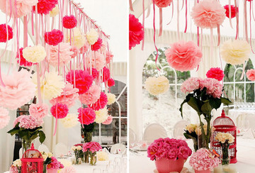 彩色花球牡丹花8寸婚庆道具场景 婚礼装饰布置玫瑰花球20CM批发