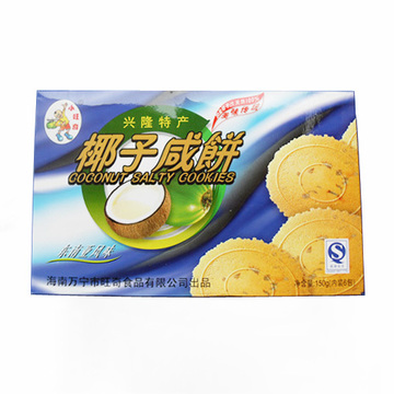 小旺奇椰子咸饼150克 饼干 零食 薄饼 海南特产 专卖 批发 特价
