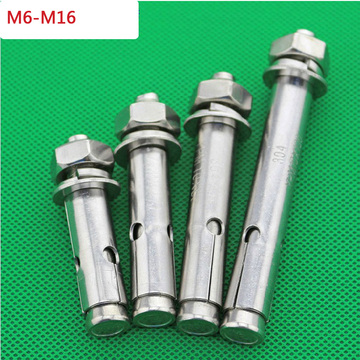 （10装）不锈钢膨胀螺丝钉拉爆螺丝 M6-M8-M10-M12 膨胀螺栓 锚栓