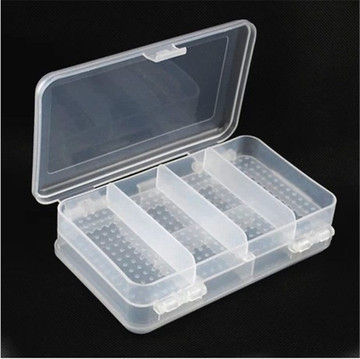 双面10格透明塑料收纳盒首饰盒零件盒串珠盒整理储物盒药盒批发