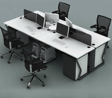 上海办公家具 厂家直销 4人位6人位组合办公桌 低隔断办公桌 简约