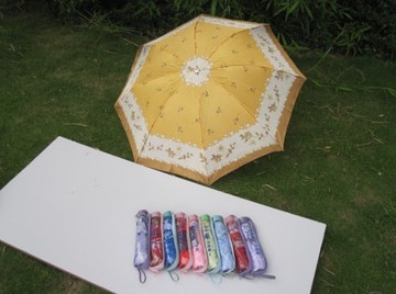 女式防紫外线8K花色丁晴雨伞