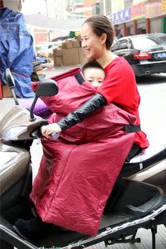 电动车电瓶车摩托车护膝保暖挡风被加大加厚防水冬季大人儿童连体