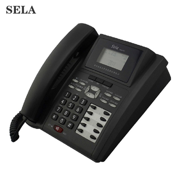 Sela 来电显示 3米免提 速拨键 留言灯办公家用 电话机 西凌4147E