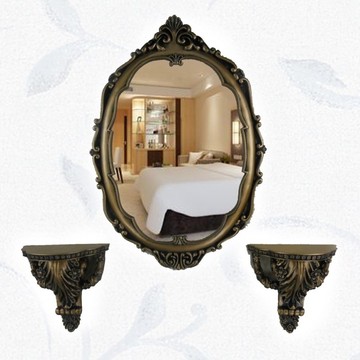 欧式镜 浴室镜 地中海镜子 做旧镜 复古镜 化妆镜 镜子
