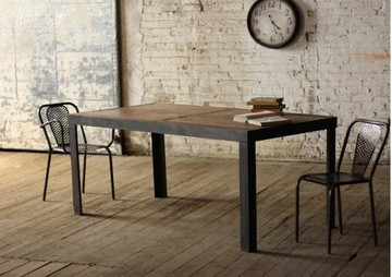 特价美式乡村铁艺桌子实木做旧会议桌书桌办公桌工作台餐桌电脑桌