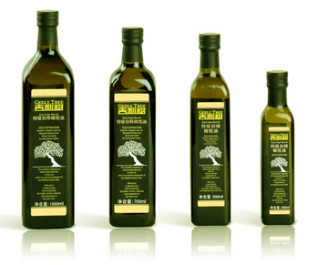 墨绿色橄榄油瓶 批发方形玻璃瓶 麻油瓶 山茶油瓶250 5007501000