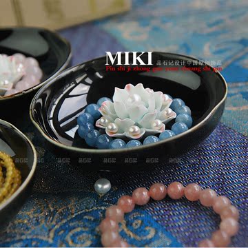 MIKI设计私家珍藏 水晶消磁碗专业消磁 水晶充电 天然珍珠莲花款