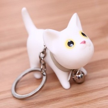 情侣钥匙扣 超可爱小猫咪钥匙链钥匙圈汽车钥匙环扣 包包小挂饰品