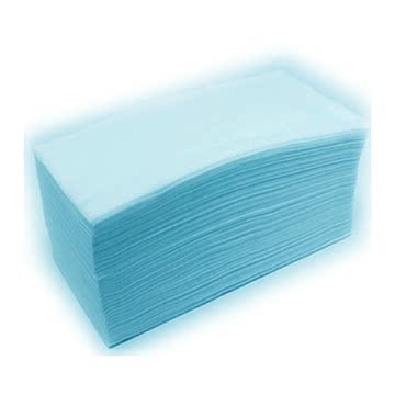 厨房纸 足浴美容酒店用 无纺布毛巾纸 吸水吸油纸巾95张加厚蓝色