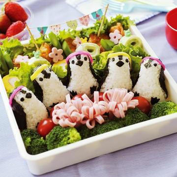 【包邮】企鹅饭团模具套装 可爱便当制作紫菜包饭厨房DIY寿司工具