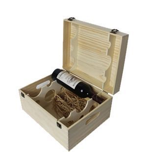 樱秦6瓶六支装热卖原木葡萄酒包装红酒盒箱双层通用松木制酒箱子