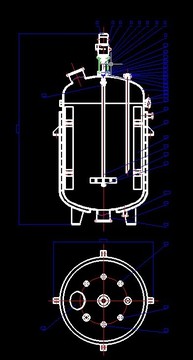 碳酸钙搅拌器  /机械设计/机械图纸/CAD