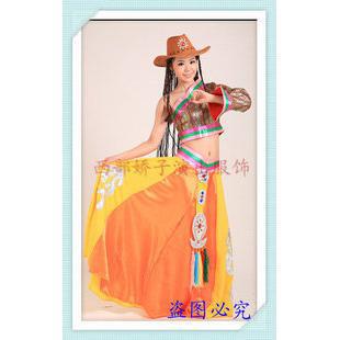 藏族广场舞蹈服装 表演服装 舞台服饰 演出服装新款特价民族服饰