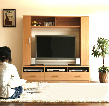 [双十一五折】组合电视墙地柜客厅宜家风整体简约电视柜特价