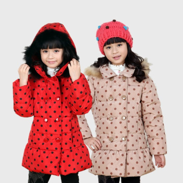 2014专柜新款童装儿童女童羽绒服中长款真毛领加厚保暖韩版正品潮