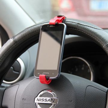 ABS全新料 车载GPS导航仪方向盘iphone5安卓手机支架wp8车载免提