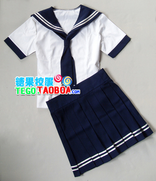 女生校服套装夏季短袖水手服日韩学生制服定做