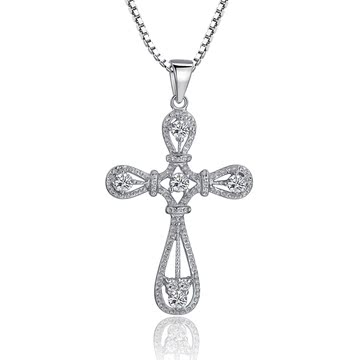 十字架项链 女款 925纯银 手工原创饰品 耶稣 基督教 时尚装饰链