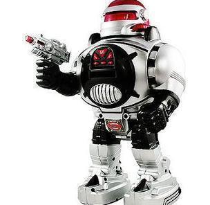 正版锋源电动红外遥控机器人玩具智能编程发射飞盘太空战士28083