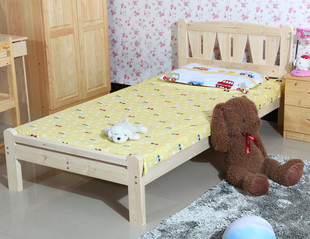 实木床单人床实木儿童床松木床特价单人床环保 田园