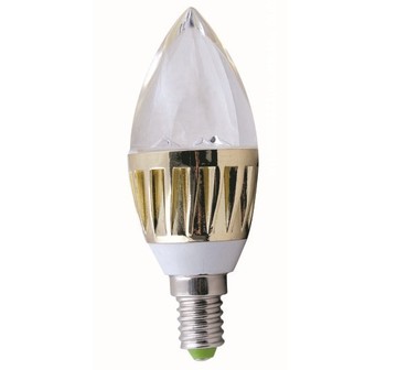 3W大功率LEDl蜡烛灯泡/光源/灯杯/直径38MM高度102 E14螺口灯头