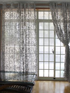 优质 窗纱B3065 雕刻花 多色可选 成品窗帘